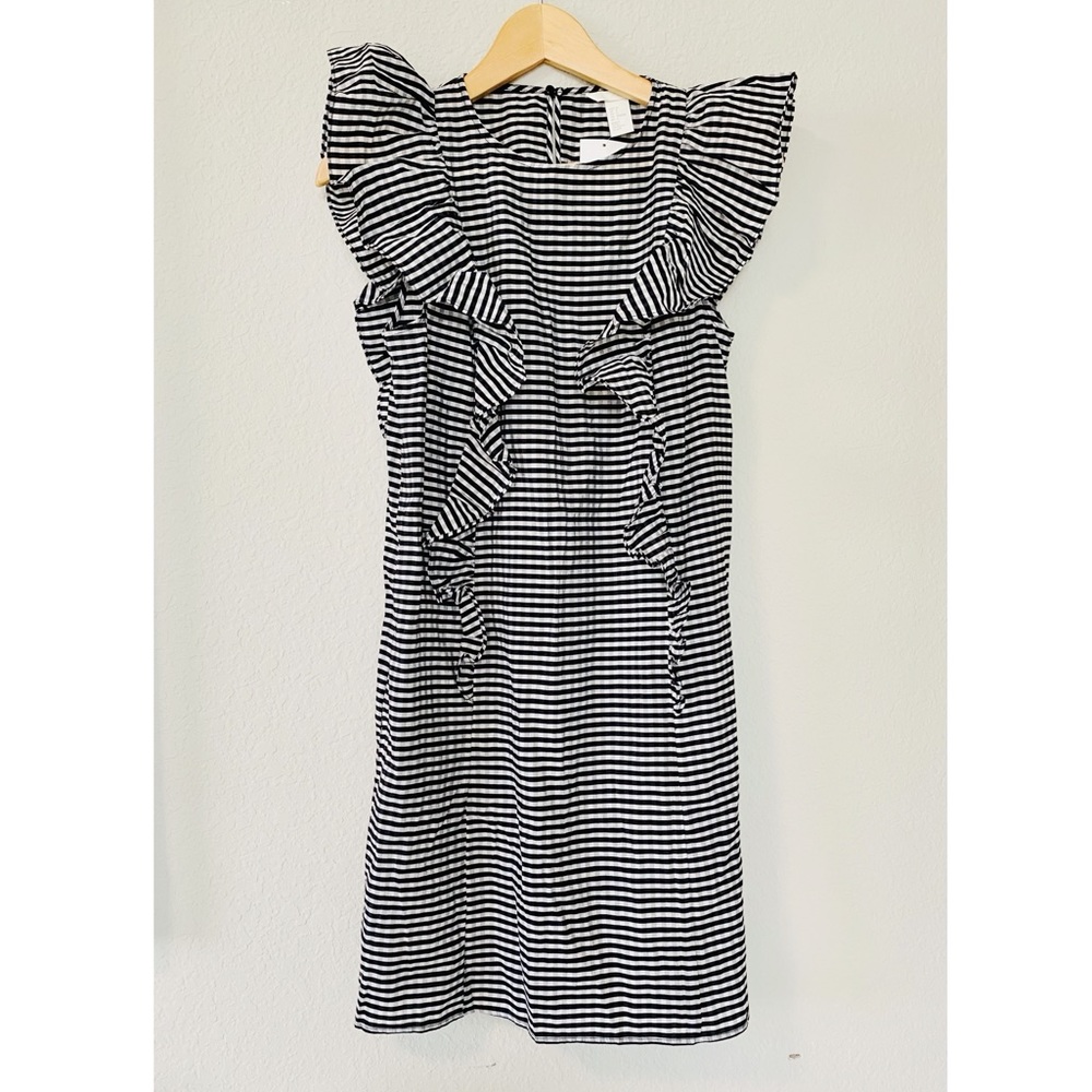 H&M Ruffle Sleeve Striped Dress - Picture 3 of 12